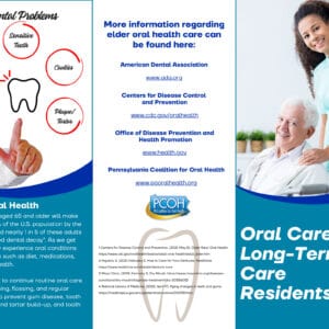 Elder oral health care information and resources.