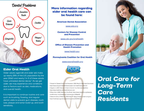 Elder oral health care information and resources.