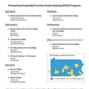 Pennsylvania EFDA Programs locations and contact information.